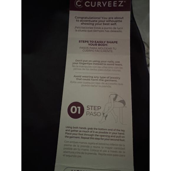 Brand New Curveez Women's Large Black Stunning Shape Hi Waisted Leggings - Picture 5 of 7